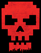 Rogue Pixel Logo Mini Skull